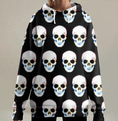 Непростые квадраты, Hoodie Long Oversize 3D
