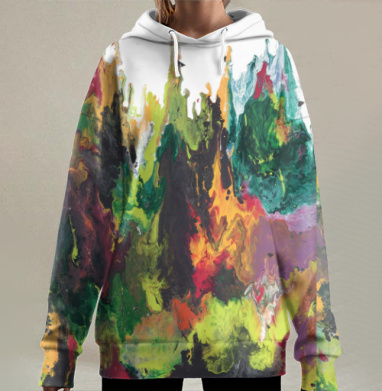 Норвежский лес, Hoodie Long Oversize 3D