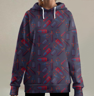 Активный отдых: ловля и приключения на воде, Hoodie Long Oversize 3D