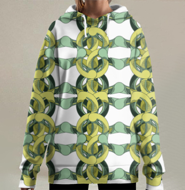 Орнамент арт, Hoodie Long Oversize 3D