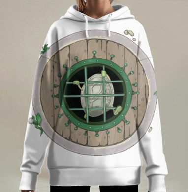 Монета в клетке символ ограничения финансов Денежный узник колодец, Hoodie Long Oversize 3D
