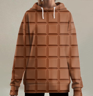 Плитка, Hoodie Long Oversize 3D