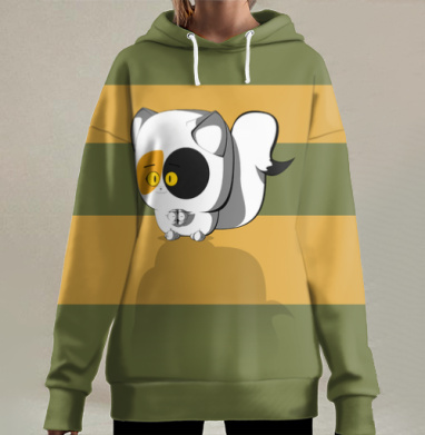 Пятнышка, Hoodie Long Oversize 3D
