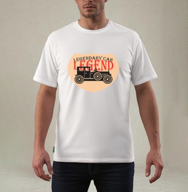 Ретро автомобиль, Футболка мужская REGULAR белая