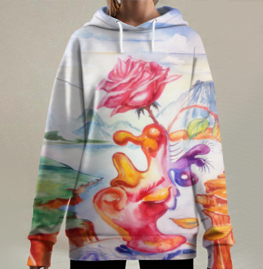 Роза сюрреализма, Hoodie Long Oversize 3D