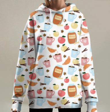 Самая лучшая зима, Hoodie Long Oversize 3D