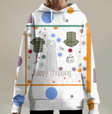 Летнее белое платье с комплектом стильных рубашек, Hoodie Long Oversize 3D