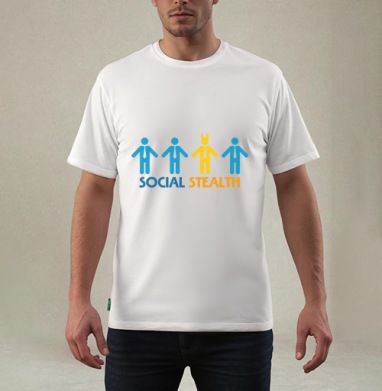 Social Stealth / Социальный стелс, Футболка мужская REGULAR белая