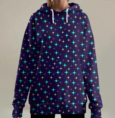 Спаркл, Hoodie Long Oversize 3D