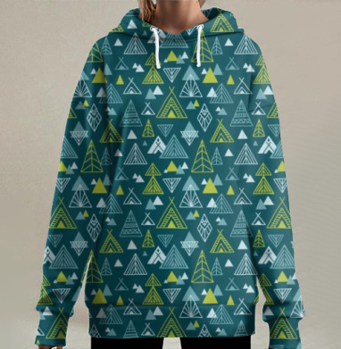Странное путешествие, Hoodie Long Oversize 3D