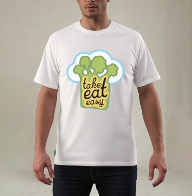 take eat easy / Ешь легко - Магазин футболок anplastes - Дизайнерские принты