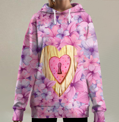 Тайна твоего сердца, Hoodie Long Oversize 3D