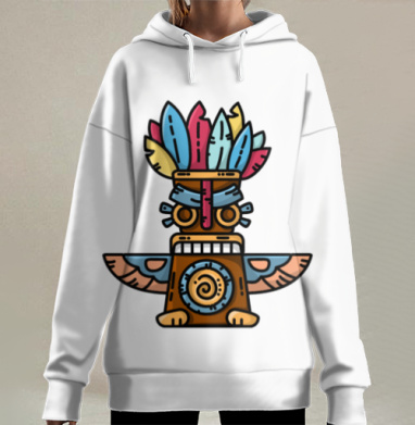 Тотемный идол, Hoodie Long Oversize 3D
