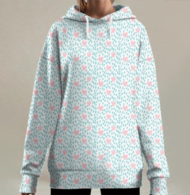 Твоя влюбленность, Hoodie Long Oversize 3D