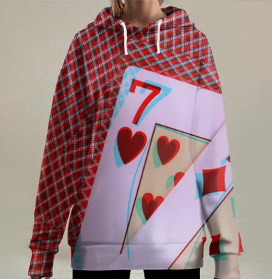 Удачная пара, Hoodie Long Oversize 3D