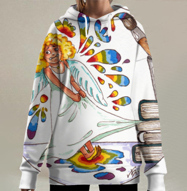 Ускользающая муза, Hoodie Long Oversize 3D