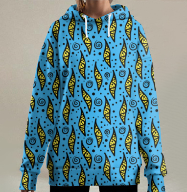 Узорчики, Hoodie Long Oversize 3D