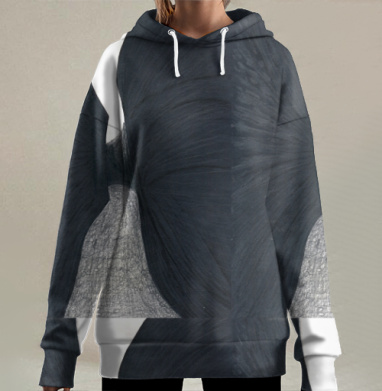 Узкий проход между скалами узкий проход между, Hoodie Long Oversize 3D