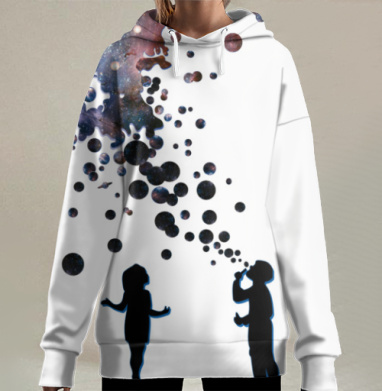 Весь мир-космос, Hoodie Long Oversize 3D