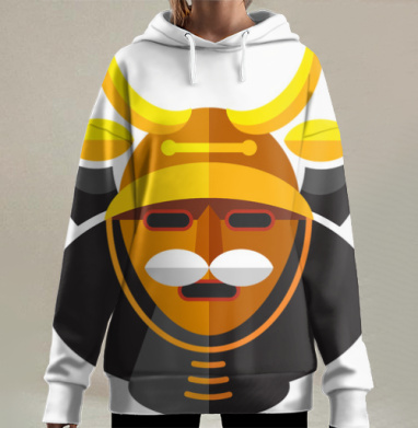 Воинский шлем, Hoodie Long Oversize 3D