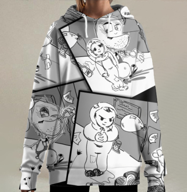 Я долгопьюн, Hoodie Long Oversize 3D