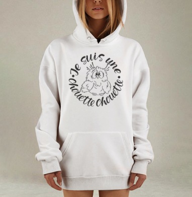 Я клевая сова, Hoodie Mjhigh Dig, оверсайз, утепленная