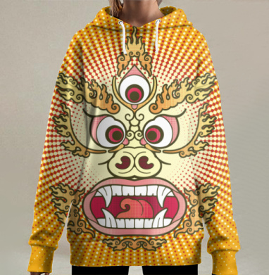 Ядерный Махакала, Hoodie Long Oversize 3D