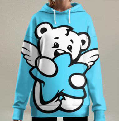 Звездный зверь, Hoodie Long Oversize 3D