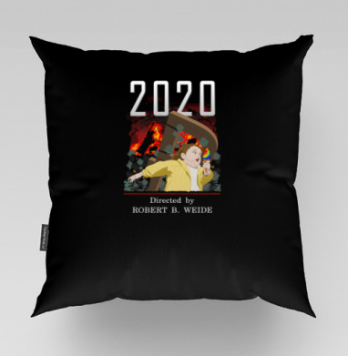 Девочка убегает с мороженым желтый пальто 2020 Катастрофа режиссёр Robert B Weide, Подушка велюр плюшевая 45х45