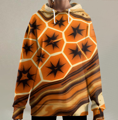 Пятна жирафа, Hoodie Long Oversize 3D