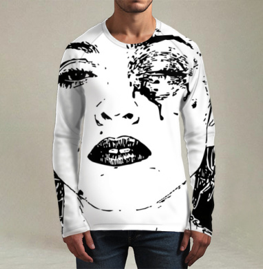 Crystal_castles_Black_Eye, Футболка мужская лонгслив 3Д