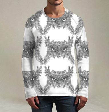 OLD OWL / СТАРАЯ СОВА, Футболка мужская лонгслив 3Д