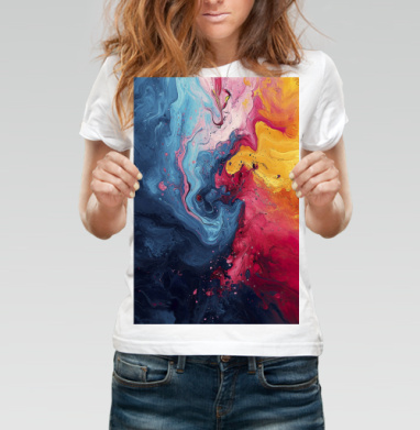 Энергия Цвета: Абстрактный Взрыв Краски Fluid Art - Купить постер на заказ - Страница 2