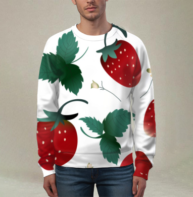 Fresh Red Sweet Berries Strawberry Garden – Садовая клубника, Свитшот мужской 3D