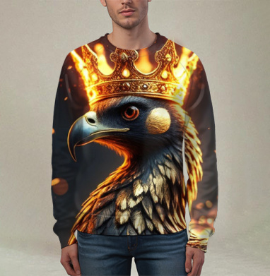 Phoenix King of Fire / Феникс король огня в золотой короне власть - Магазин футболок jestkrd