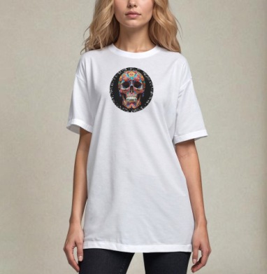 Floral Skull - Цветочный мексиканский череп яркий красочный декор - Уютные принты