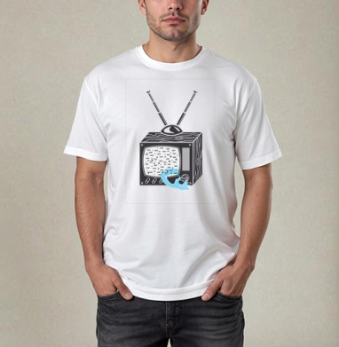 ТV-shirt, Футболка / Мужчинам / Pure / Белая / C принтом