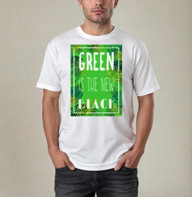 Green is the new black / Зелёный - это новый чёрный - Магазин футболок vk-43787640 - Дизайнерские принты