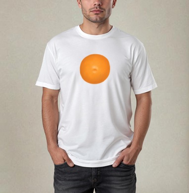 Orange (Живая Азбука), Футболка / Мужчинам / Pure / Белая / C принтом