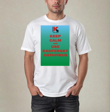 Антивирус Kaspersky — Спокойствие и Защита ПК, Футболка / Мужчинам / Pure / Белая / C принтом