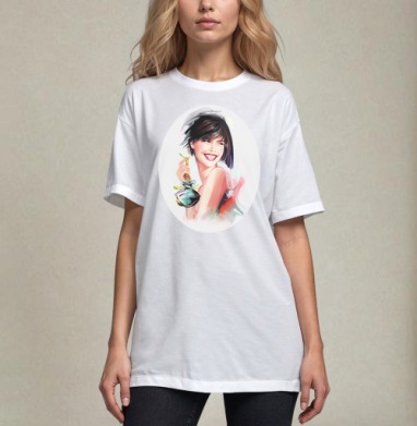Женские духи PARFUM с ярким и свежим ароматом, Футболка / Унисекс / Оверсайз / Белая / C принтом