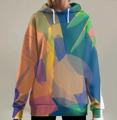 Мягкий свет, Hoodie Long Oversize 3D