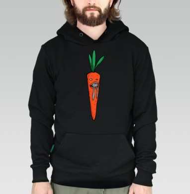 Carrot Predator Flip / Шокирующая морковка ест кроликов монстр морковка кролики - Купить мужские толстовки regular Пуси в Москве, цена мужских толстовок regular  с прикольными принтами - магазин дизайнерской одежды Maryjane