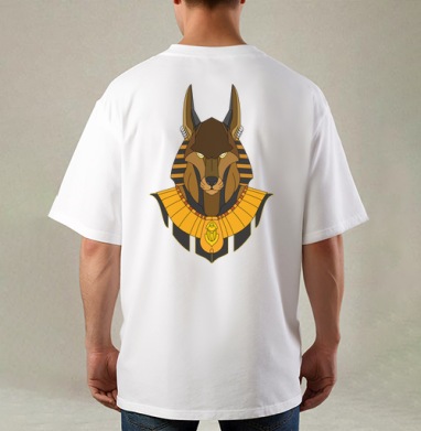 Бог Анубис в египетском наряде с собакой мордой - shyrikaishop