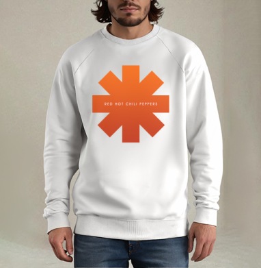 Аsterisk RHCP, Свитшот мужской белый