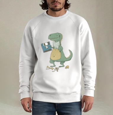 Dino, Свитшот мужской белый