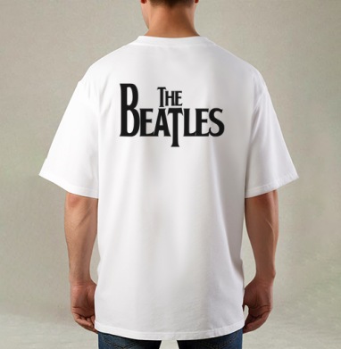 Футболки групп The Beatless, Футболка / Мужская / Оверсайз / С принтом на спине