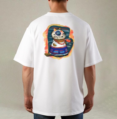 Кошка в мексиканском костюме Viva la Frida - Магазин футболок Gattino