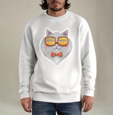 Котофей, Свитшот мужской белый