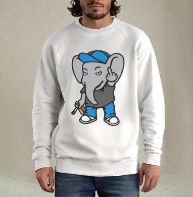 Плохой Денди, Свитшот мужской белый